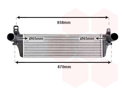 VAN WEZEL Intercooler artikkelnummer: 58004313 billig