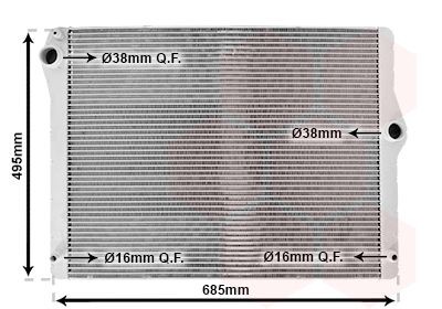 VAN WEZEL Engine radiator Article number: 06002430 cheaply