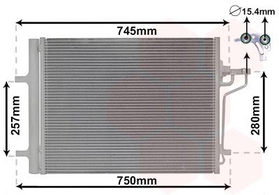 VAN WEZEL Condensatore climatizzatore Numero articolo: 18005488 poco costoso
