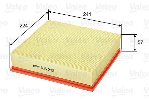 VALEO Õhufilter Artikli number: 585295 soodsalt