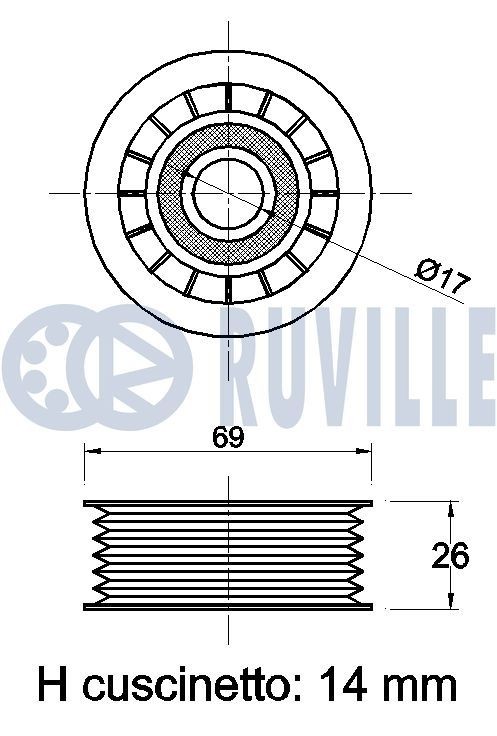 RUVILLE 3468008 Guides, timing chain V70 2.5 TDI 140 PS Diesel 2008