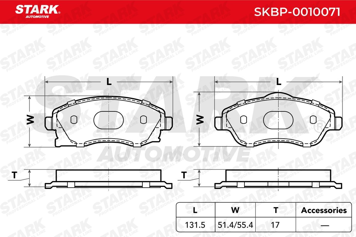 STARK Bremseklodser Varenummer: SKBP-0010071 billige