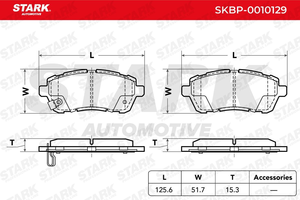 STARK Brake pad set Article number: SKBP-0010129 cheaply