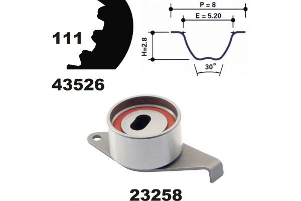 MAPCO Hammasrihma komplekt Artikli number: 23526 soodsalt
