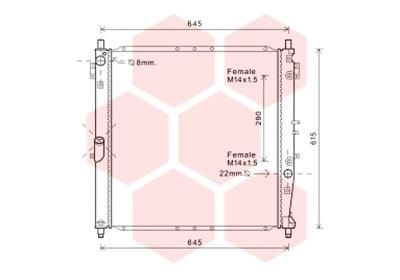 VAN WEZEL Engine radiator Article number: 81002119 cheaply