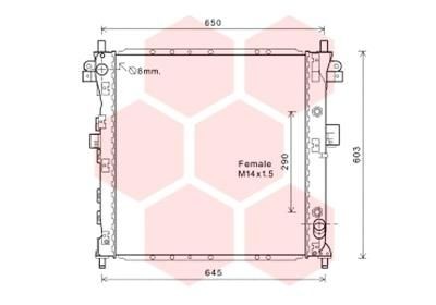 VAN WEZEL Engine radiator Article number: 81002131 cheaply