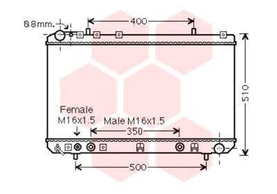 VAN WEZEL Engine radiator Article number: 81002138 cheaply