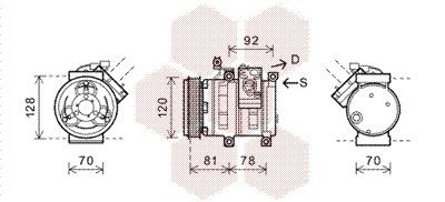 VAN WEZEL Air conditioning compressor Article number: 8100K099 cheaply
