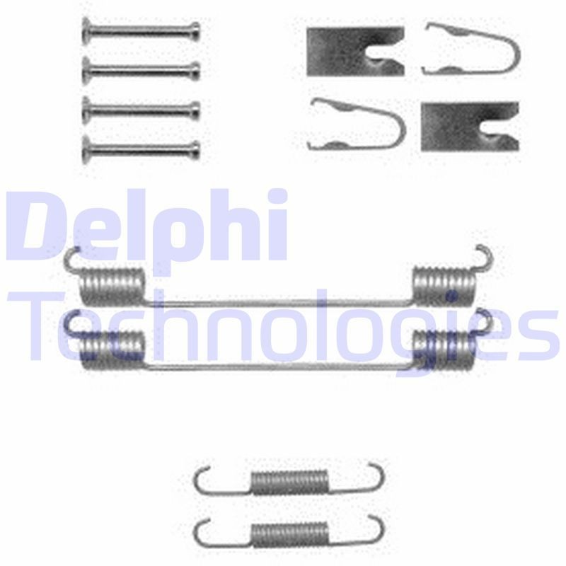DELPHI LY1369 Tilbehørssæt, bremsebakker TWINGO 1.0 SCe 70 (BCMB) 69 HK Benzin