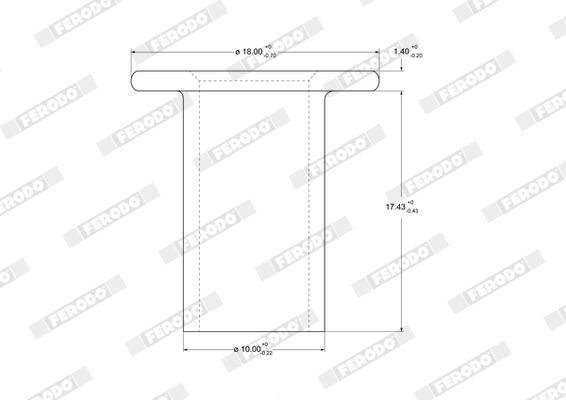 FERODO Rivet, drum brake lining Article number: 93074 cheaply