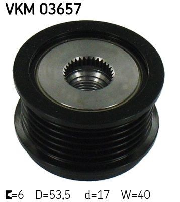 SKF Alternator Freewheel Clutch Article number: VKM 03657 cheaply