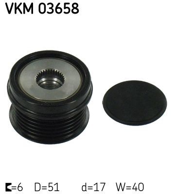 SKF Alternator Freewheel Clutch Article number: VKM 03658 cheaply