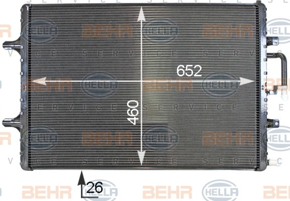 HELLA Low Temperature Cooler, intercooler Article number: 8MK 376 701-331 cheaply