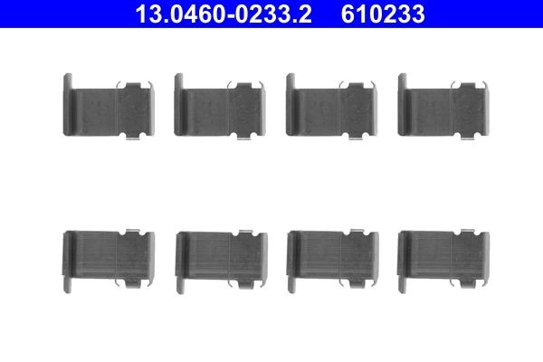 ATE 13.0460-0233.2 Lisakomplekt, ketaspiduriklotsid LANCER 1.8 4WD 97 HP Bensiin 1994
