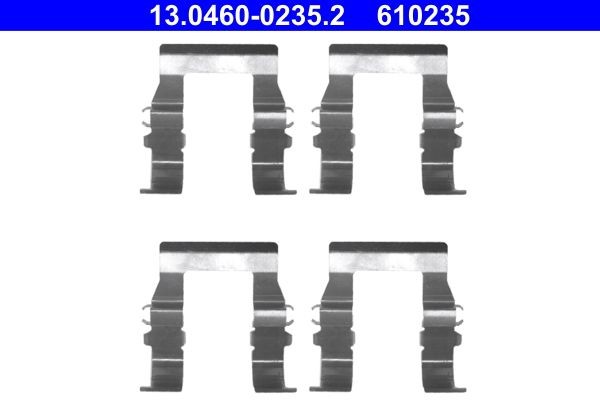 ATE 13.0460-0235.2 Lisakomplekt, ketaspiduriklotsid PAJERO 3.0 V6 24V 181 HP Bensiin 2000