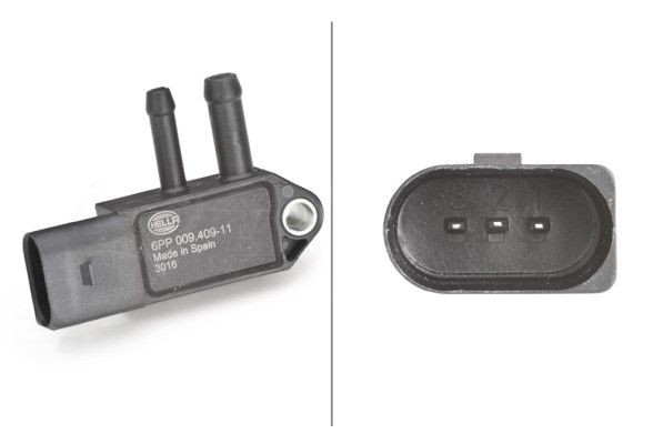 HELLA Sensor, exhaust pressure Article number: 6PP 009 409-111 cheaply
