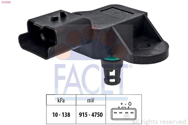 FACET Air Pressure Sensor, height adaptation Article number: 10.3320 cheaply
