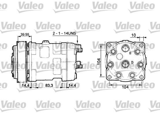 VALEO Compressor, air conditioning Article number: 815875 cheaply
