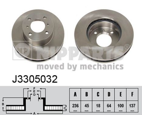 NIPPARTS Brake disc Article number: J3305032 cheaply