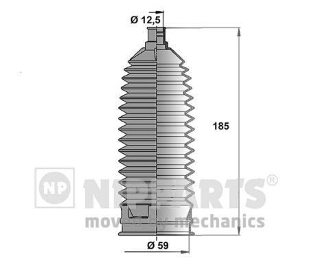 NIPPARTS Bellow Set, steering Article number: N2844026 cheaply
