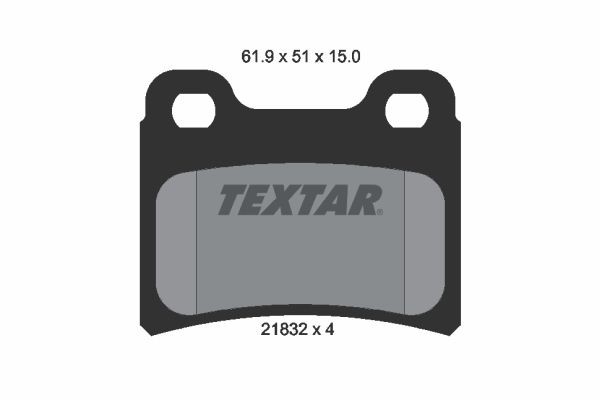 TEXTAR Brake pad set Article number: 2183201 cheaply