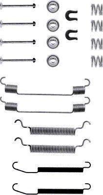 TEXTAR 97010700 Lisakomplekt, Piduriklotsid LANCER 1.8 D (C64A) 60 HP Diisel 1994
