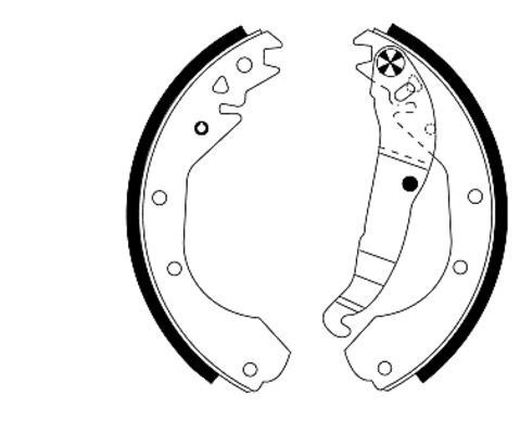 TEXTAR Brake Shoe Set Article number: 91033200 cheaply