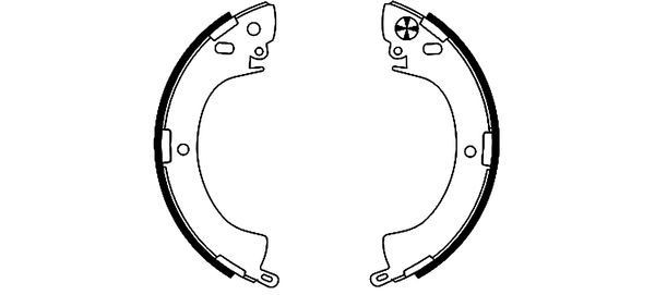 TEXTAR Brake Shoe Set Article number: 91035200 cheaply