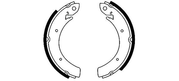 TEXTAR Brake Shoe Set Article number: 91044300 cheaply