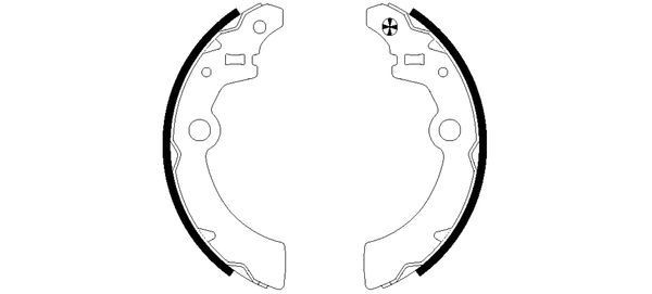 TEXTAR Brake Set, drum brakes Article number: 91058500 cheaply