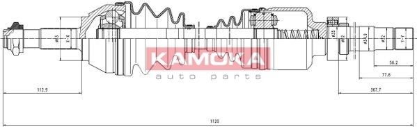 KAMOKA Drive shaft Article number: CT1138916A cheaply
