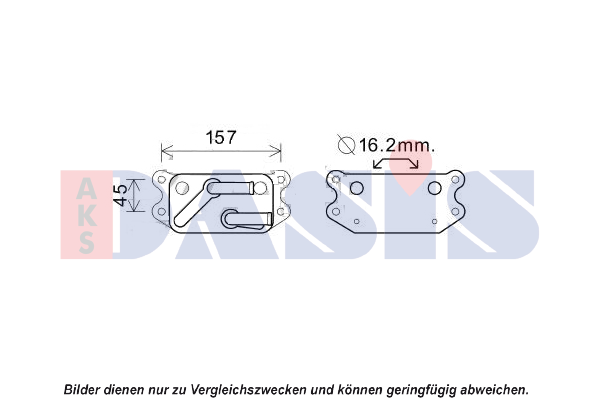 AKS DASIS Heater matrix Article number: 519018N cheaply