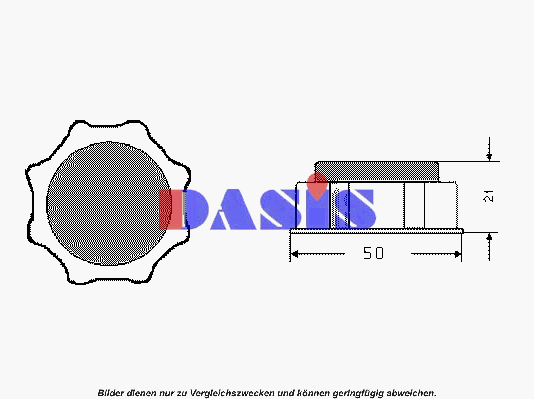 AKS DASIS Radiator cap Article number: 751662N cheaply