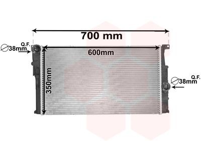 VAN WEZEL Engine radiator Article number: 06002455 cheaply