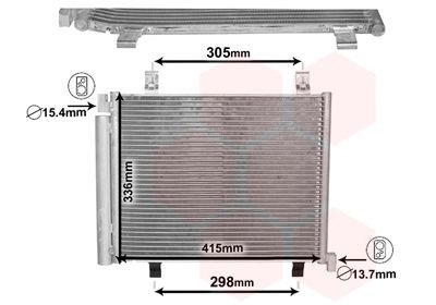VAN WEZEL Air conditioning condenser Article number: 58005327 cheaply
