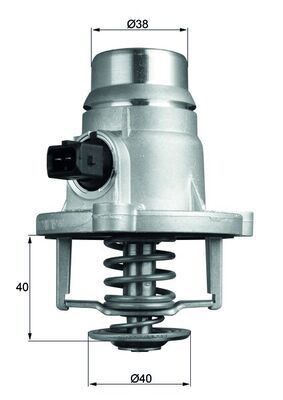 MAHLE ORIGINAL Thermostat Article number: TM 27 105 cheaply