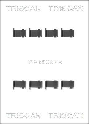 TRISCAN 8105 101597 Monteringssæt til bremseklodser LANCER 1.8 4WD 97 HK Benzin 1994