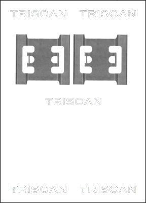 TRISCAN 8105 101643 Monteringssæt til bremseklodser MASTER 3.0 dCi 140 136 HK Diesel 2013
