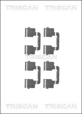 TRISCAN 8105 101653 Set accesorii, placute frana JUMPY 2.0 I (X_RFH) 140 CP benzina