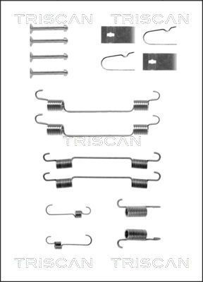 TRISCAN 8105 102575 Tilbehørssæt, bremsebakker WAGON R+ 1.0 (RB310) 53 HK Benzin