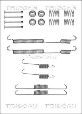 TRISCAN 8105 102580 Tilbehørssæt, bremsebakker JUMPY 1.6 HDi 8V 90 HK Diesel