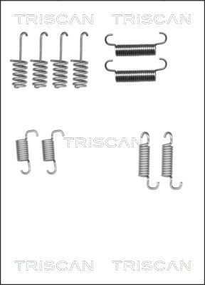 TRISCAN 8105 102616 Tilbehørssæt, parkeringsbremsebakker MULTIVAN 2.0 TSI 4motion 204 HK Benzin