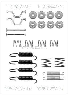 TRISCAN 8105 132590 Tilbehørssæt, parkeringsbremsebakker AVENSIS 2.4 VVT-i (ACM21) 156 HK Benzin 2009