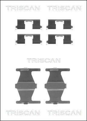 TRISCAN 8105 141589 Monteringssæt til bremseklodser MAXIMA 3.0 V6 24V 214 HK Benzin 2003