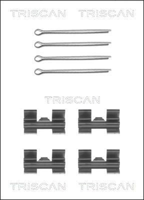TRISCAN 8105 171001 Σετ βοηθ. εξαρτημάτων, τακάκια φρένων Daily 2.8 30-10 C 103 PS Πετρέλαιο 1999