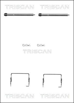 TRISCAN 8105 251595 Monteringssæt til bremseklodser SAFRANE 3.0 Biturbo 4x4 262 HK Benzin 1997