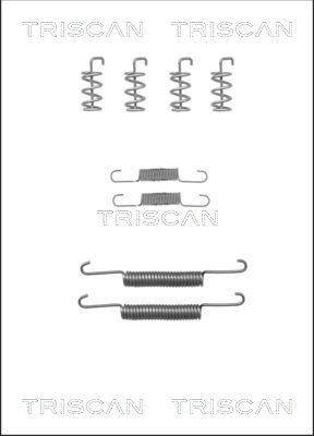 TRISCAN 8105 272578 Tilbehørssæt, parkeringsbremsebakker C70 2.4 i 170 HK Benzin 2013