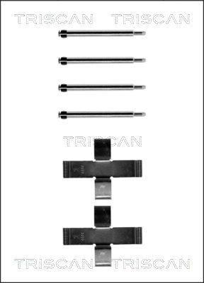 TRISCAN 8105 291493 Monteringssæt til bremseklodser TRANSPORTER 2.1 Syncro 112 HK Benzin 1992