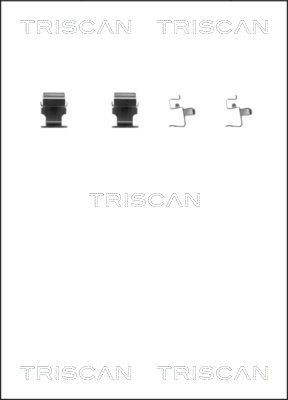 TRISCAN 8105 421590 Monteringssæt til bremseklodser MIRAGE 1.2 76 HK Benzin