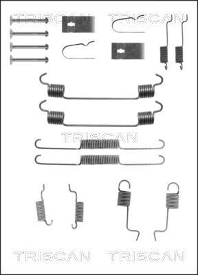TRISCAN 8105 502555 Tilbehørssæt, bremsebakker MX-3 1.8 i V6 (ECPSA) 133 HK Benzin 1998